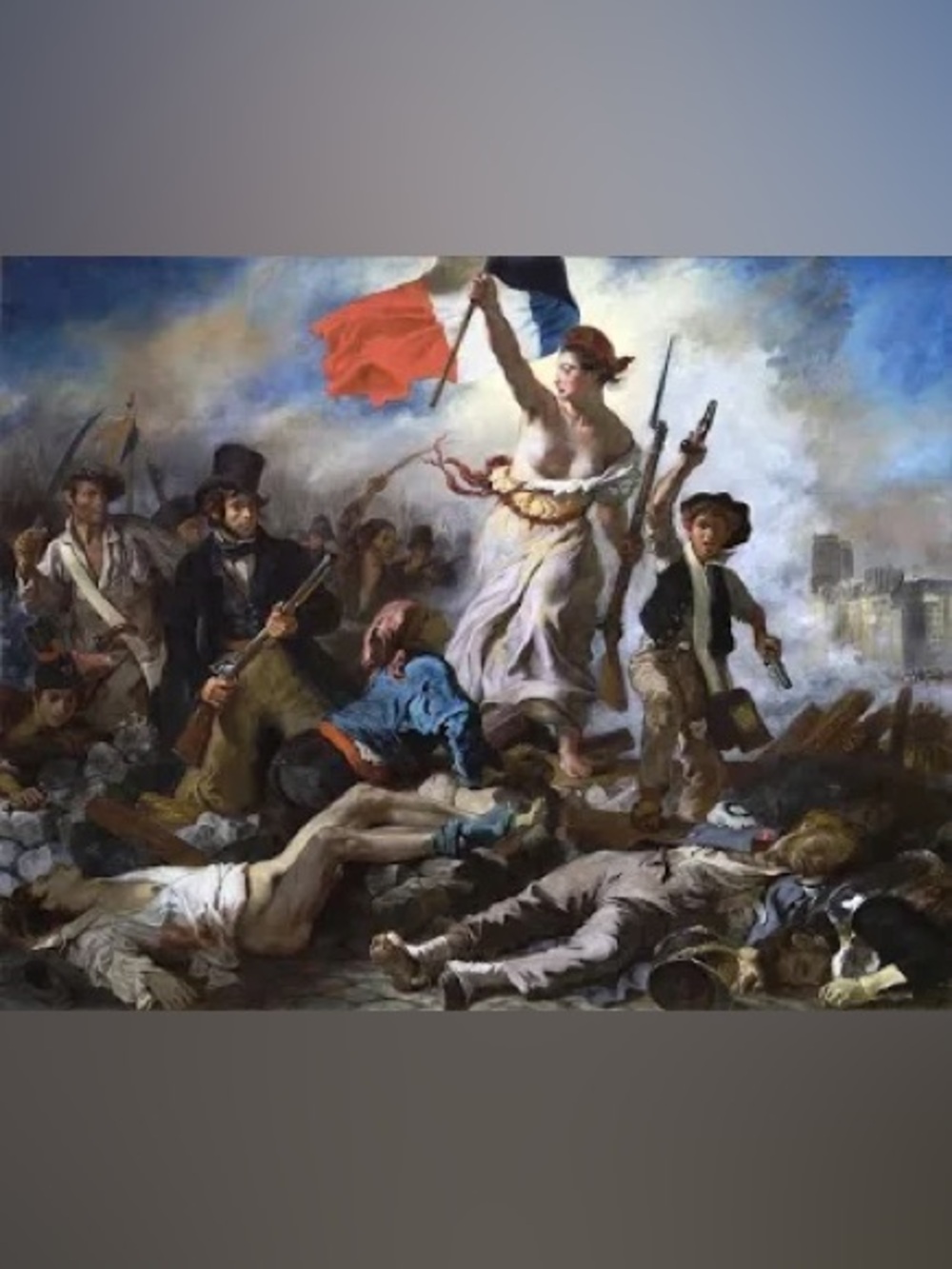 Delacroix’s “Liberty Leading the People” in Mini Cross Stitch Art - Picture 4 of 4